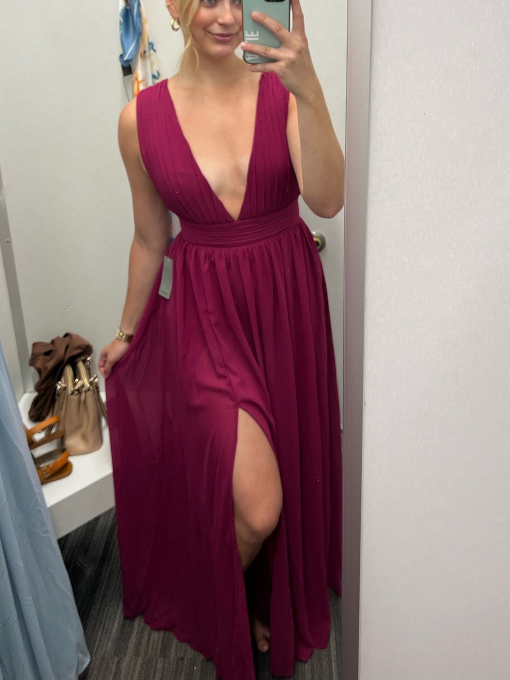 Nordstrom Dress NWT - Berry - Size S - Picture 5 of 5